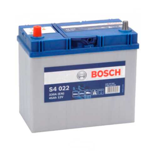 Аккумуляторная Батарея S4 Silver Asia [12v 45ah 330a B00] Bosch 0092S40220 в Колеса даром