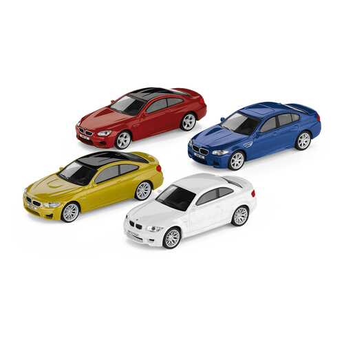 Коллекционный набор из 4-х моделей BMW M-серии, 1:64 scale, артикул 80452365554 в Колеса даром