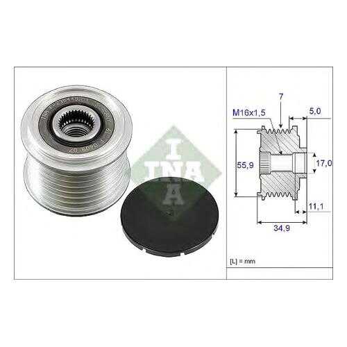 Шкив генератора Ina 535008310 в Колеса даром