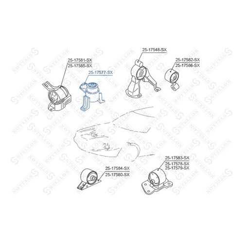 Опора двигателя STELLOX 25-17577-SX в Колеса даром