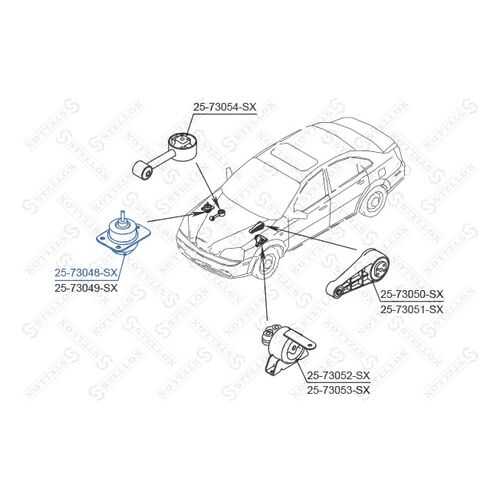 Опора двигателя STELLOX 25-73048-SX в Колеса даром