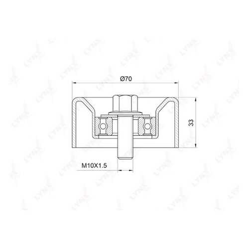 Натяжной ролик LYNXauto PB-5032 в Колеса даром