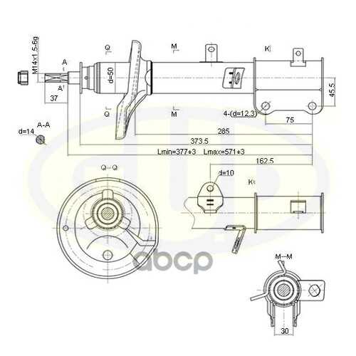 Амортизатор подвески G.U.D GSA333116 в Колеса даром