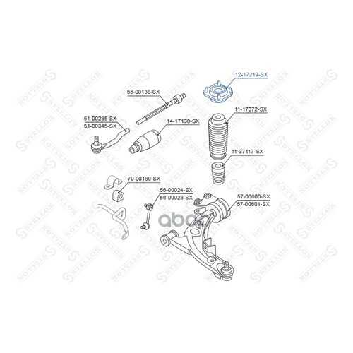 Опора амортизатора Stellox 1217219SX в Колеса даром