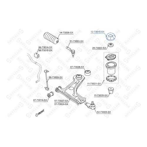 Опора стойки амортизатора STELLOX 12-73015-SX в Колеса даром