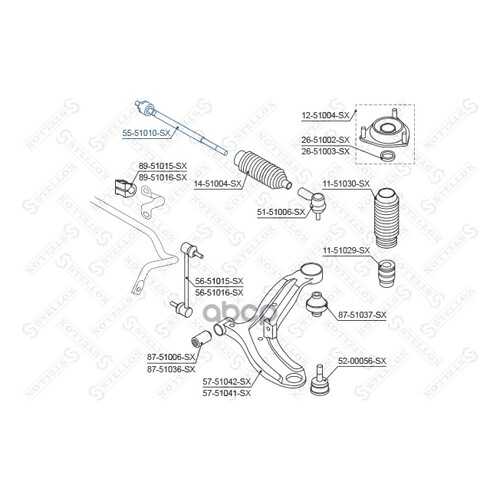 Рулевая тяга Stellox 5551010SX в Колеса даром