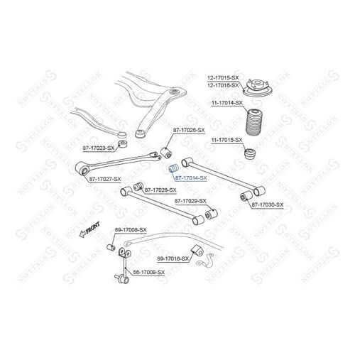 Рычаг независимой подвески колеса STELLOX 87-17014-SX в Колеса даром