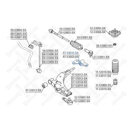 Рычаг независимой подвески колеса STELLOX 87-53010-SX в Колеса даром