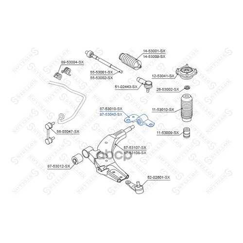 Сайлентблок Stellox 8753043SX в Колеса даром