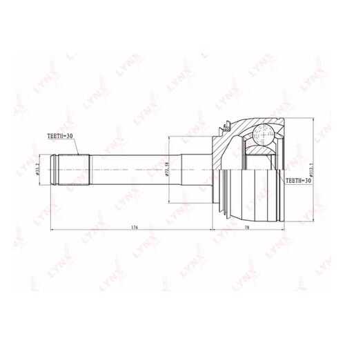 Шрус LYNXauto CO-7532 в Колеса даром