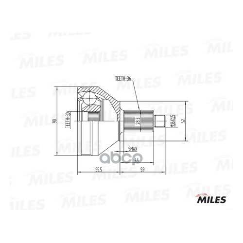 Шрус Miles GA20020 в Колеса даром