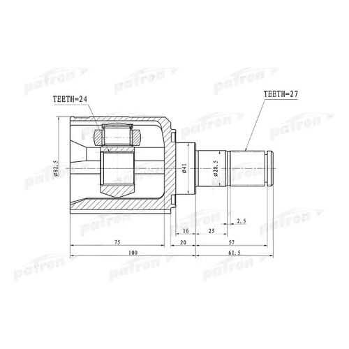 Шрус PATRON PCV1105 в Колеса даром