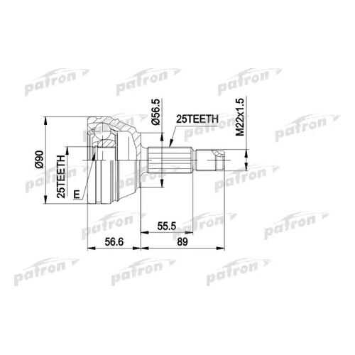 Шрус PATRON PCV1198 в Колеса даром