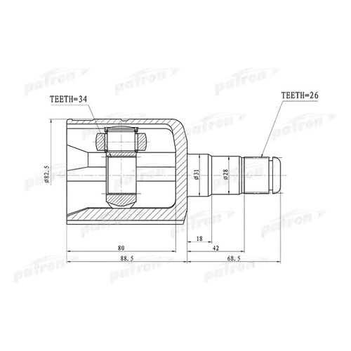 Шрус PATRON PCV1305 в Колеса даром