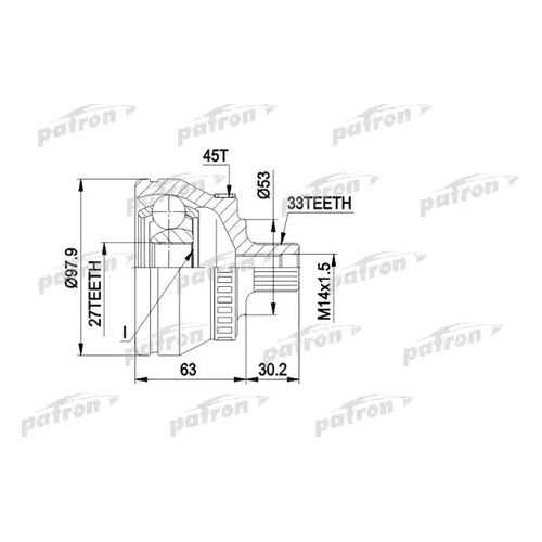 Шрус PATRON PCV1381 в Колеса даром