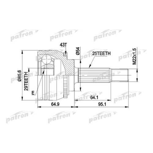 Шрус PATRON PCV1385 в Колеса даром