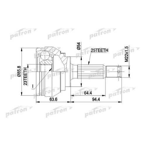 Шрус PATRON PCV1404 в Колеса даром