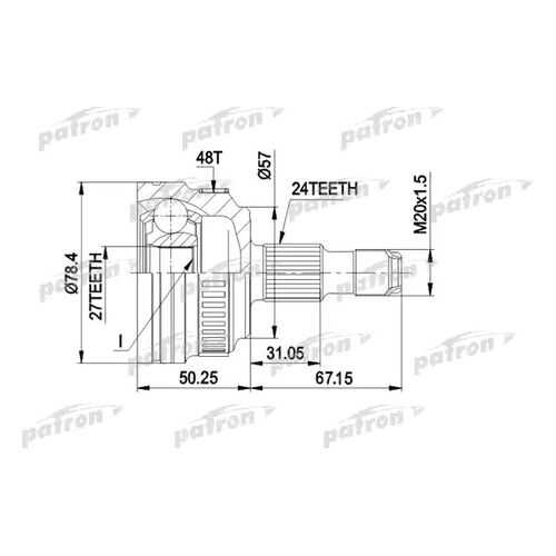 Шрус PATRON PCV1434 в Колеса даром