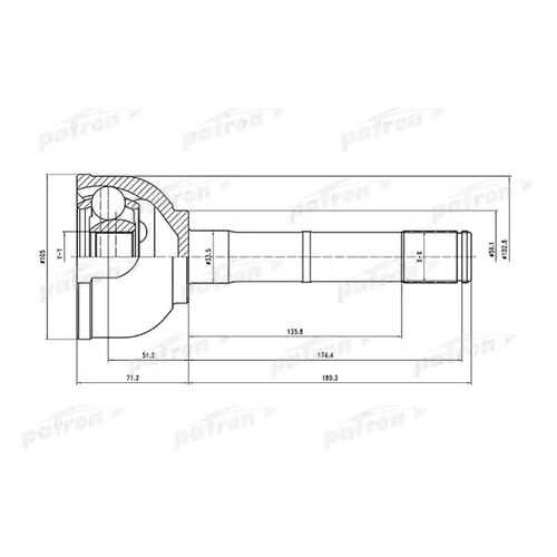 Шрус PATRON PCV1560 в Колеса даром