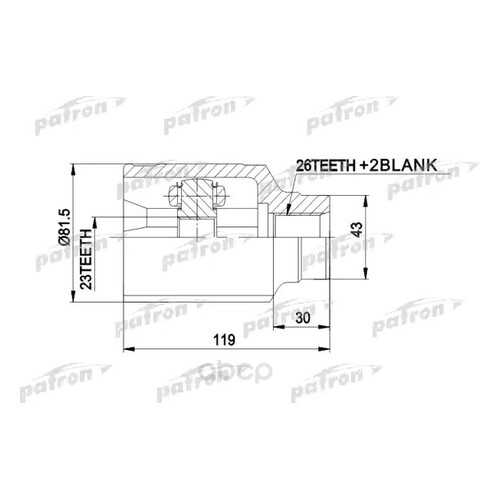 Шрус PATRON PCV8301 в Колеса даром