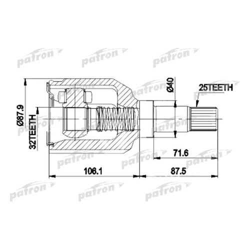 Шрус PATRON PCV9937 в Колеса даром