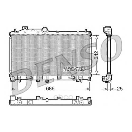 Радиатор 342x686 Denso DRM36005 в Колеса даром