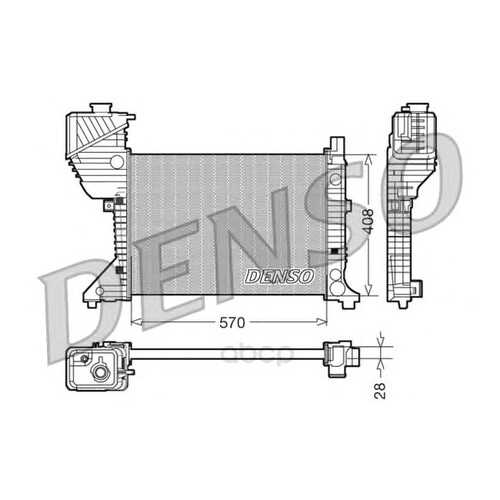 Радиатор 570x408 Denso DRM17016 в Колеса даром