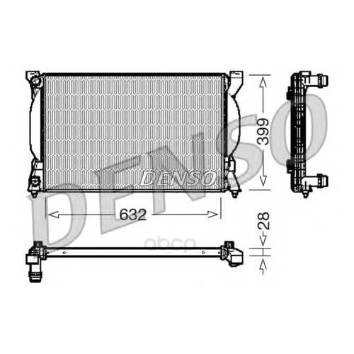 Радиатор 632x399 Denso DRM02033 в Колеса даром