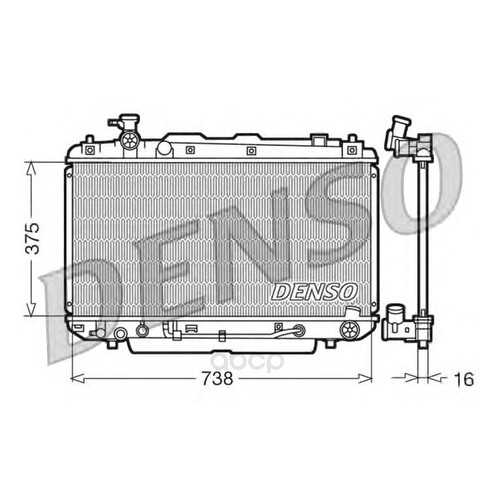 Радиатор 738x375 Denso DRM50022 в Колеса даром