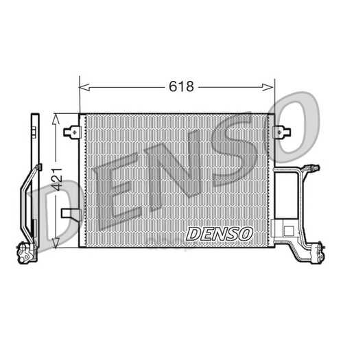 Радиатор кондицинера 618x421 Denso DCN02015 в Колеса даром