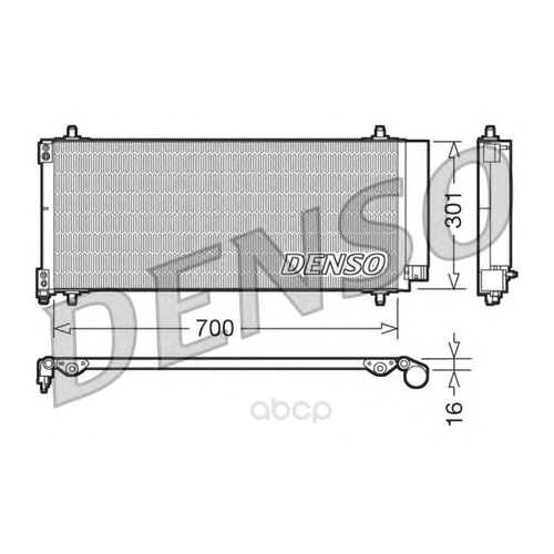 Радиатор кондицинера 700x301 Denso DCN21027 в Колеса даром