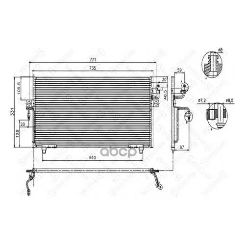 Радиатор кондиционера Stellox 1045018SX в Колеса даром