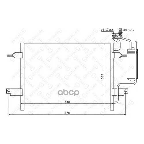 Радиатор кондиционера Stellox 1045225SX в Колеса даром