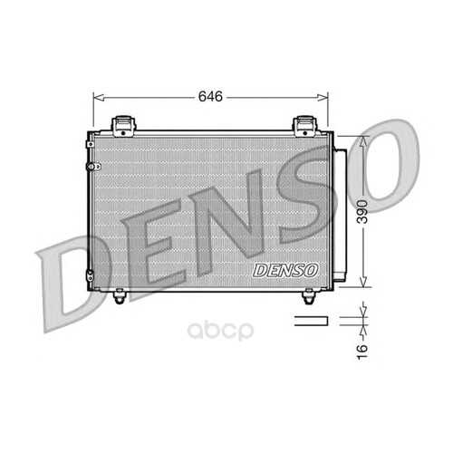 Радиатор кондиционераtoyota avensis all 02 Denso DCN50024 в Колеса даром