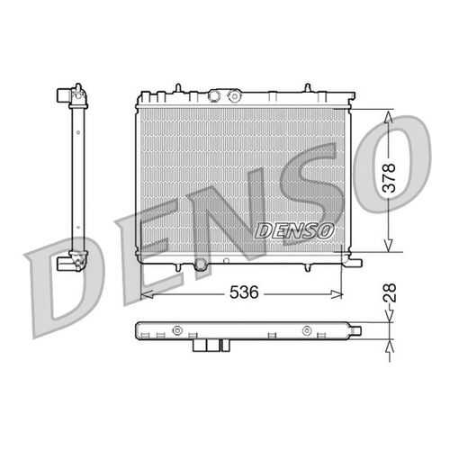 Радиатор охлаждения двигателя DENSO DRM07021 в Колеса даром