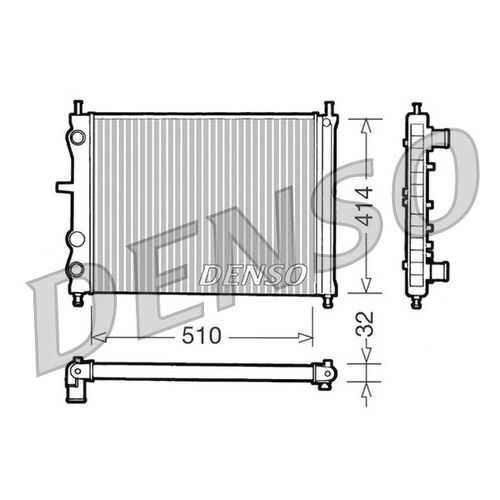 Радиатор охлаждения двигателя DENSO DRM09020 в Колеса даром