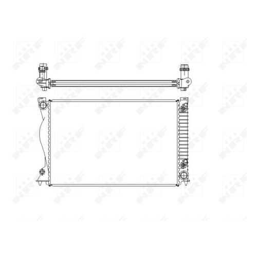 Радиатор охлаждения двигателя NRF 58220 в Колеса даром