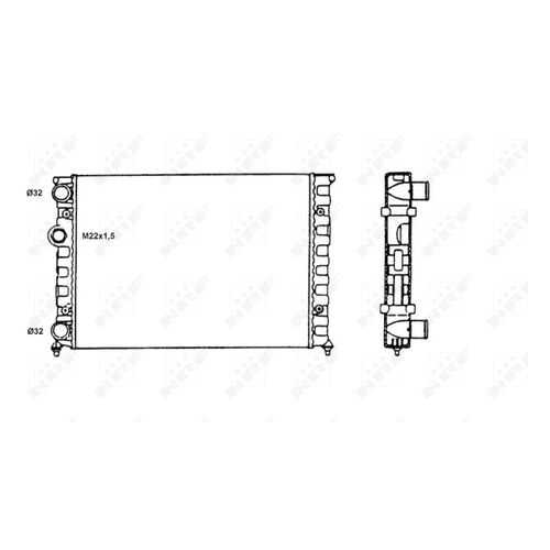 Радиатор охлаждения двигателя NRF 58819 в Колеса даром