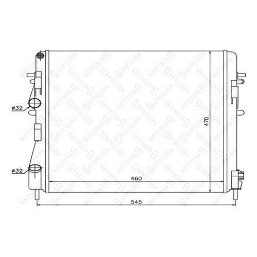 Радиатор охлаждения двигателя STELLOX 10-26172-SX в Колеса даром