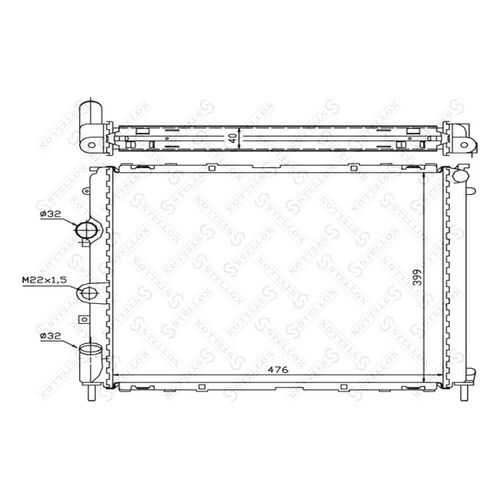 Радиатор охлаждения двигателя STELLOX 10-26189-SX в Колеса даром