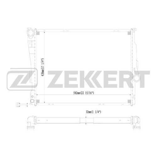 Радиатор охлаждения двигателя ZEKKERT MK-1111 в Колеса даром