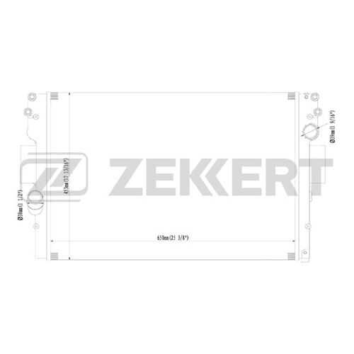 Радиатор охлаждения двигателя ZEKKERT MK-1208 в Колеса даром