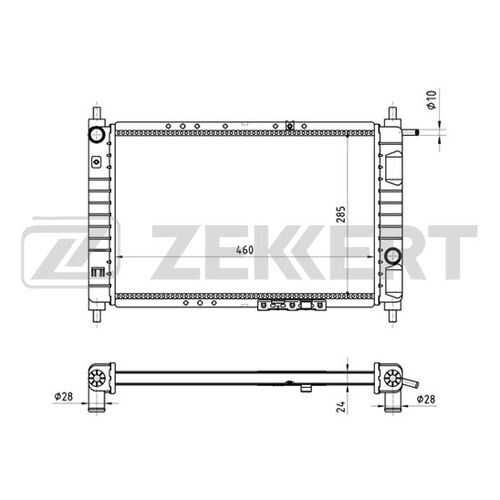 Радиатор охлаждения двигателя ZEKKERT MK-1394 в Колеса даром