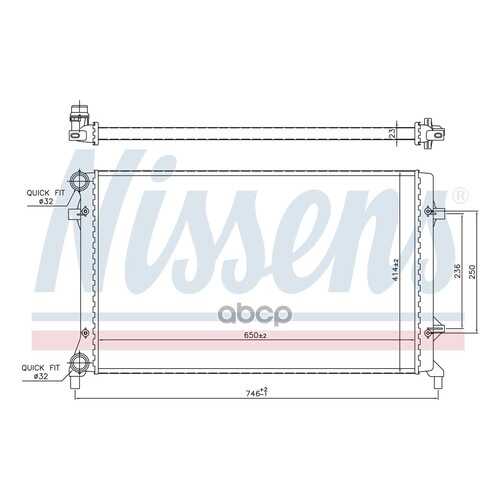 Радиатор охлаждения Nissens 65277 в Колеса даром