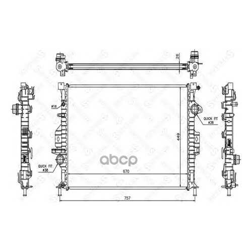 Радиатор охлаждения Stellox 1026464SX в Колеса даром