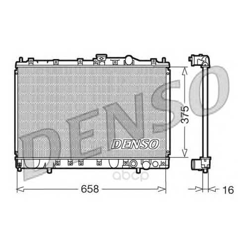 Радиатор системы охлаждения mitsubishi colt/lancer 1.6 92 Denso DRM45002 в Колеса даром