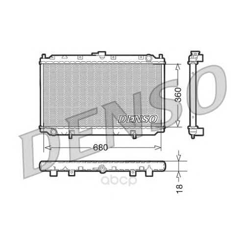 Радиатор системы охлаждения nissan primera 1.6/2.0 16v 96 Denso DRM46011 в Колеса даром