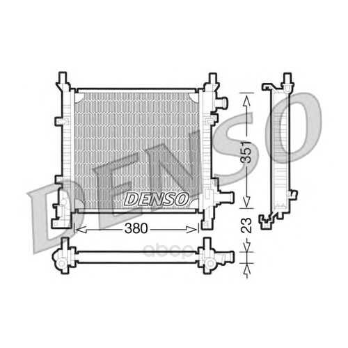 Радиатор системы охлаждения с ас ford ka i 1.3efi 96-02 Denso DRM10061 в Колеса даром