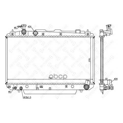 Радиатор системы охлаждения Stellox 1025441SX в Колеса даром