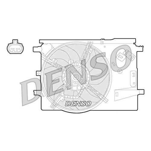 Вентилятор охлаждения двигателя DENSO DER09053 в Колеса даром